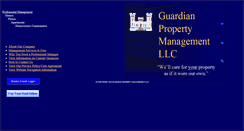 Desktop Screenshot of guardianpropertymgt.com
